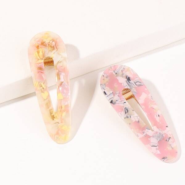 

2pcs Colorful Snap Clip, Multicolor