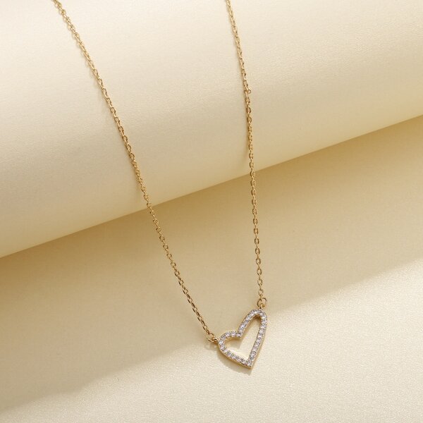 

Heart Pendant Necklace, Gold