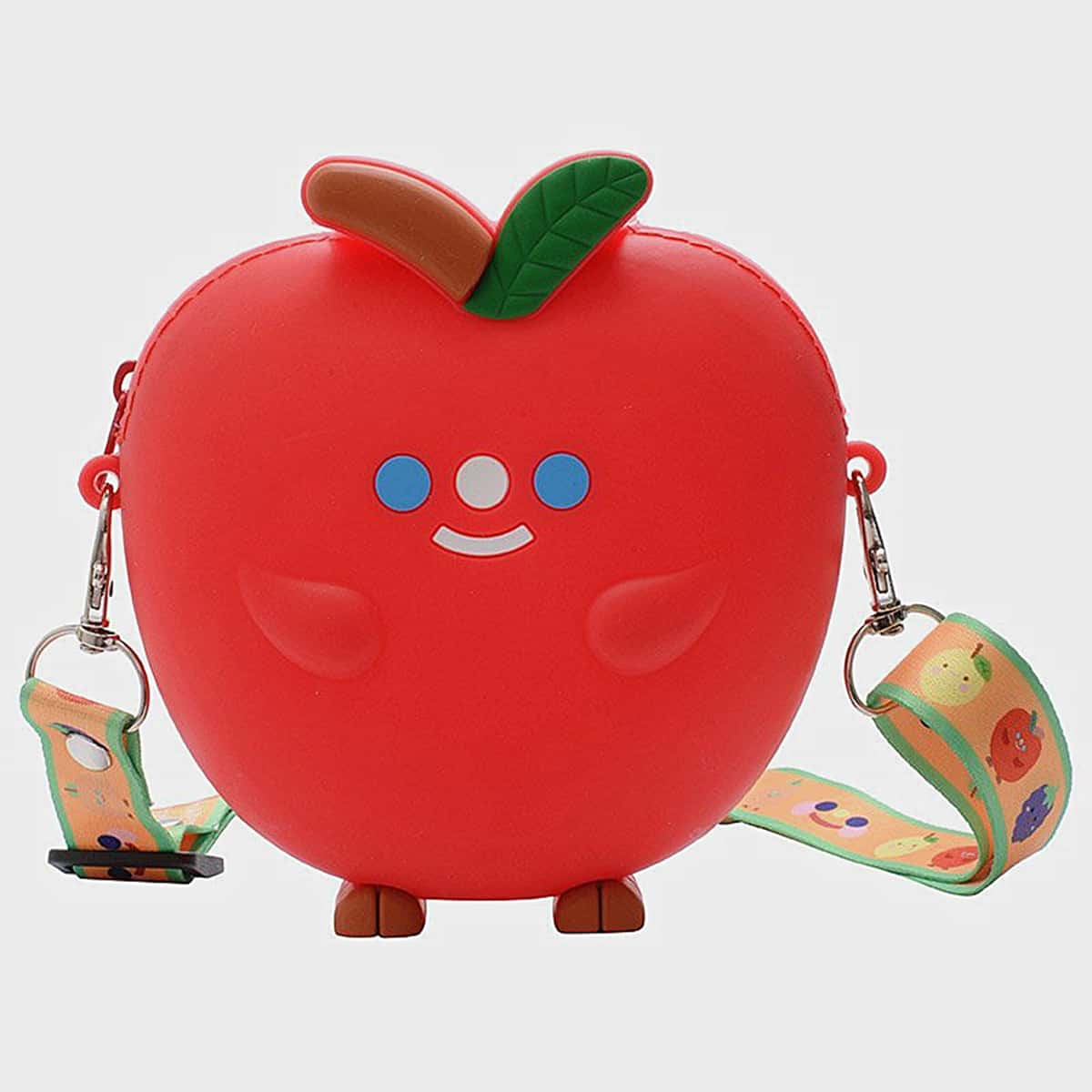 

Apple Mini Crossbody Bag, Red