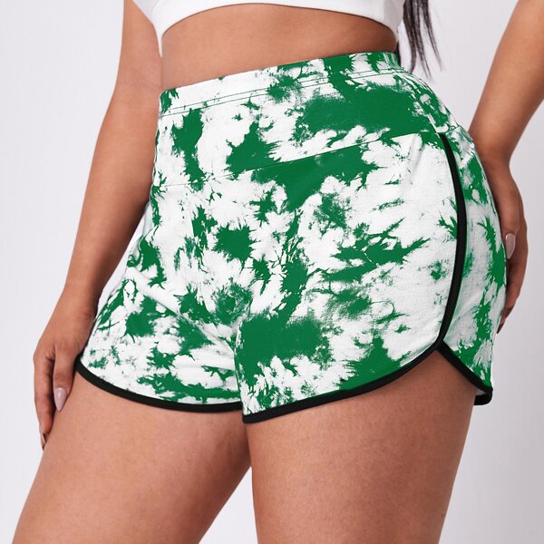 

Plus Tie Dye Shorts, Multicolor