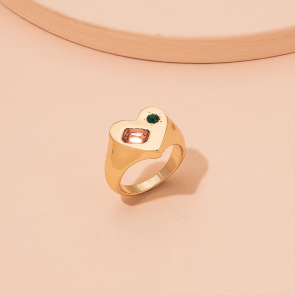 

Rhinestone Detail Ring, Gold