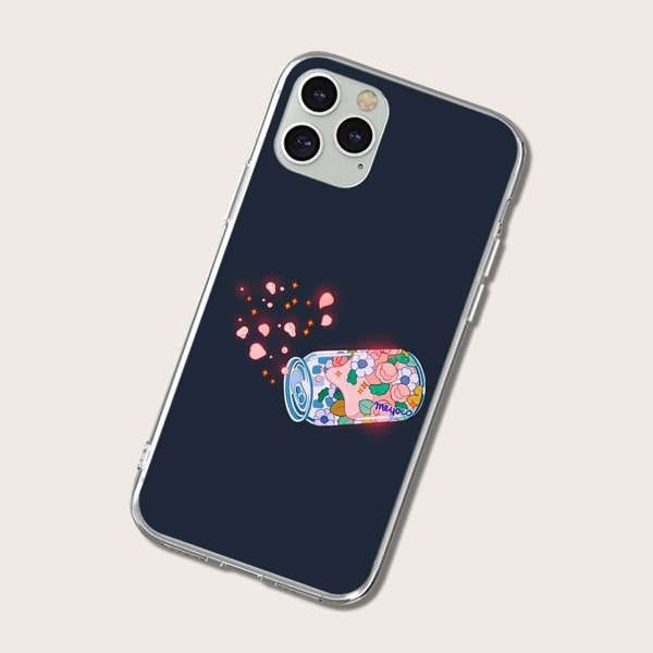 

Bottle Print Phone Case, Multicolor