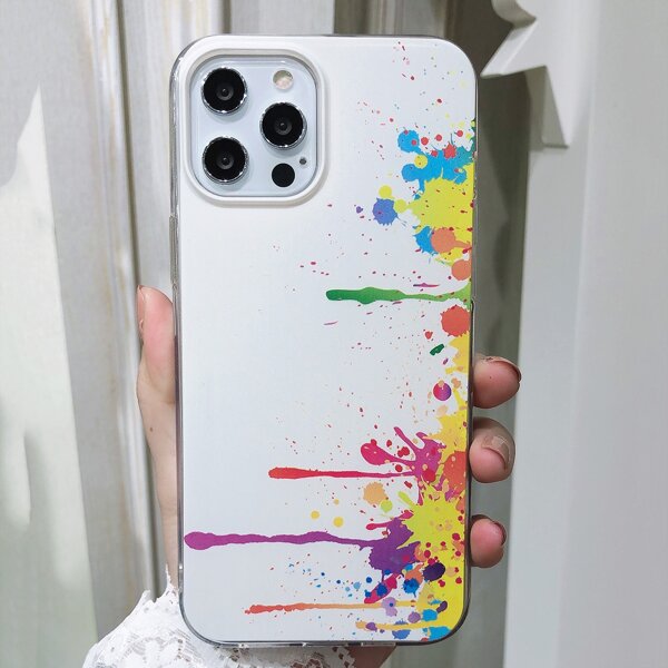 

Colorful Ink Splash Pattern Phone Case, Multicolor