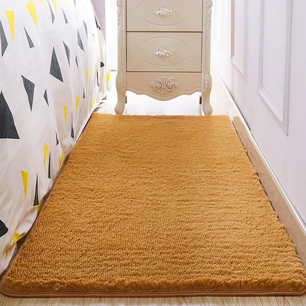 

Plain Plush Rug, Yellow
