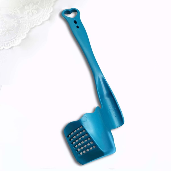 

1pc Plastic Rotating Food Scraper, Blue