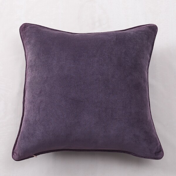 

Solid Color Cushion Cover Without Filler, Purple