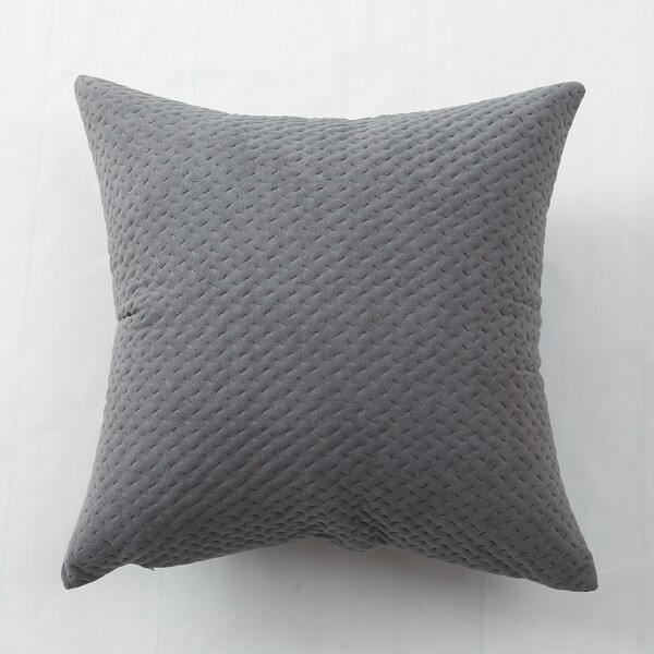 

Solid Color Cushion Cover Without Filler, Grey