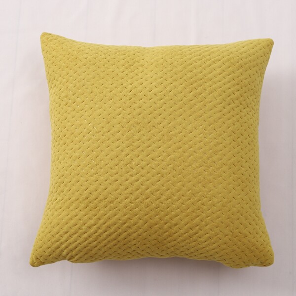 

Solid Color Cushion Cover Without Filler, Yellow