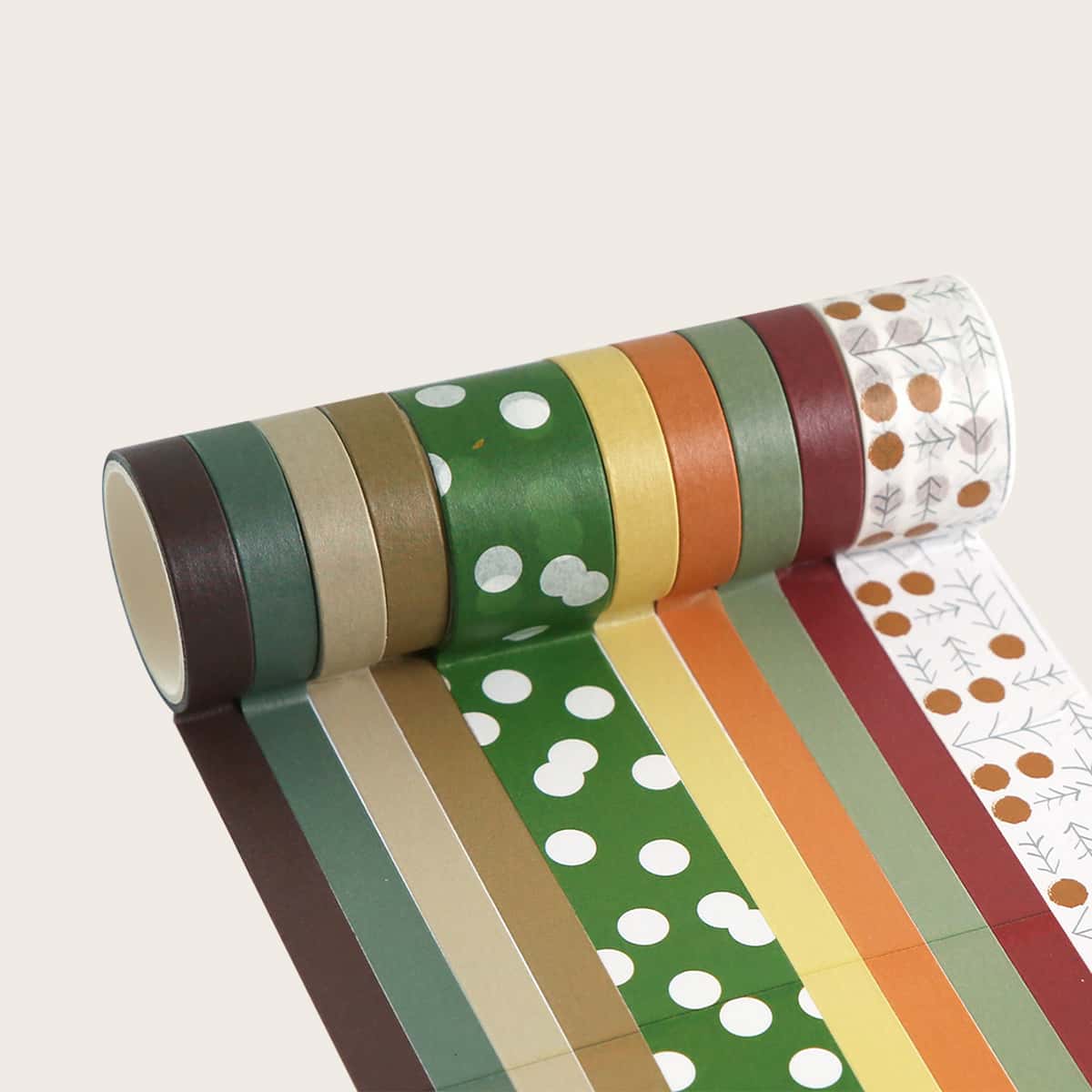 

10rolls Polka Dot DIY Tape, Multicolor
