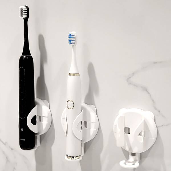 

1pc Adjustable Electric Toothbrush Holder, White