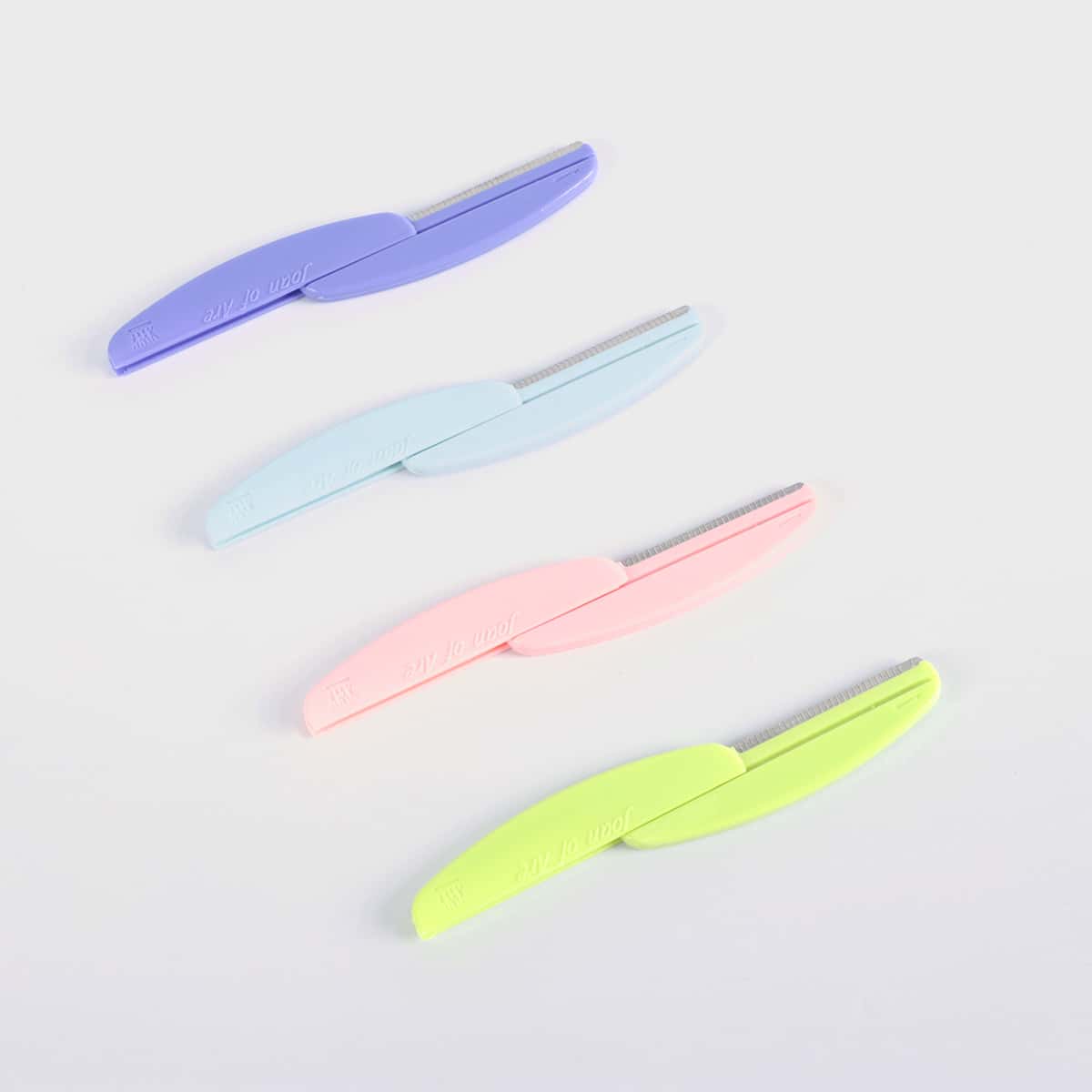 

4pcs Eyebrow Trimming Knife, Multicolor
