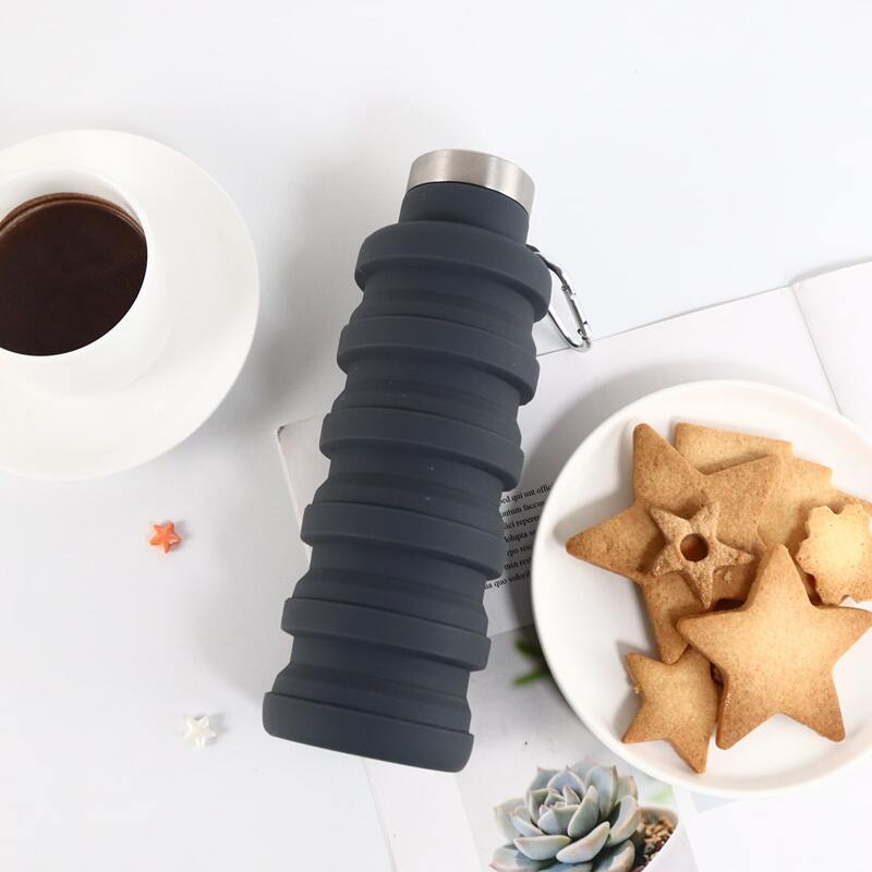

1pc Foldable Water Bottle, Black