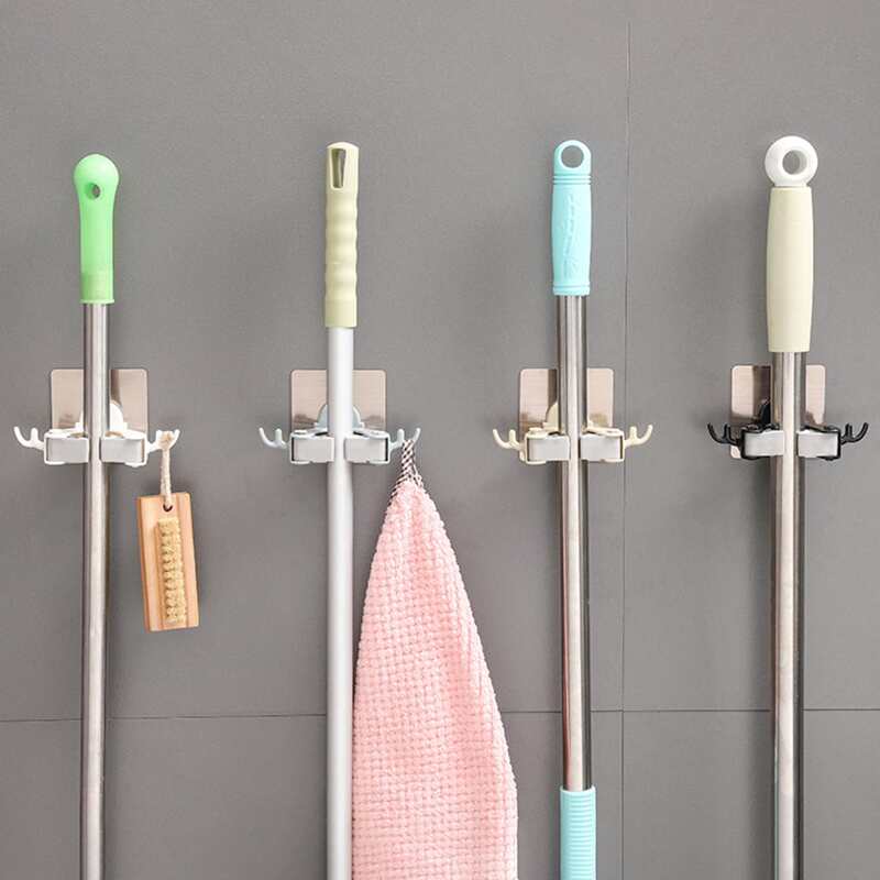 

1pc Random Wall Mounted Mop Gripper, Multicolor