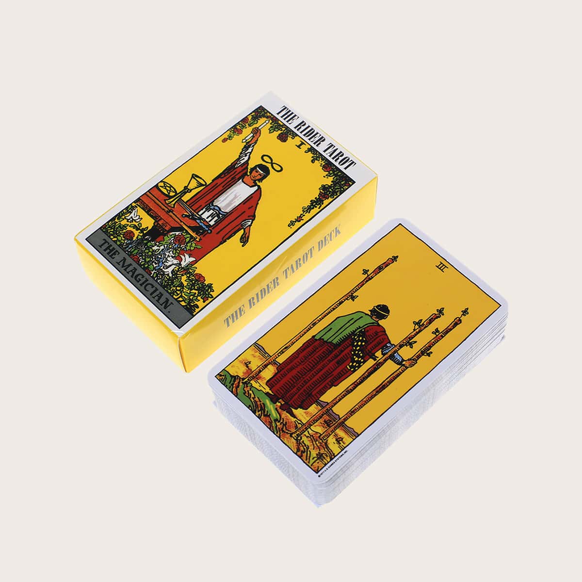 

1pack Figure Graphic Tarot Card, Yellow