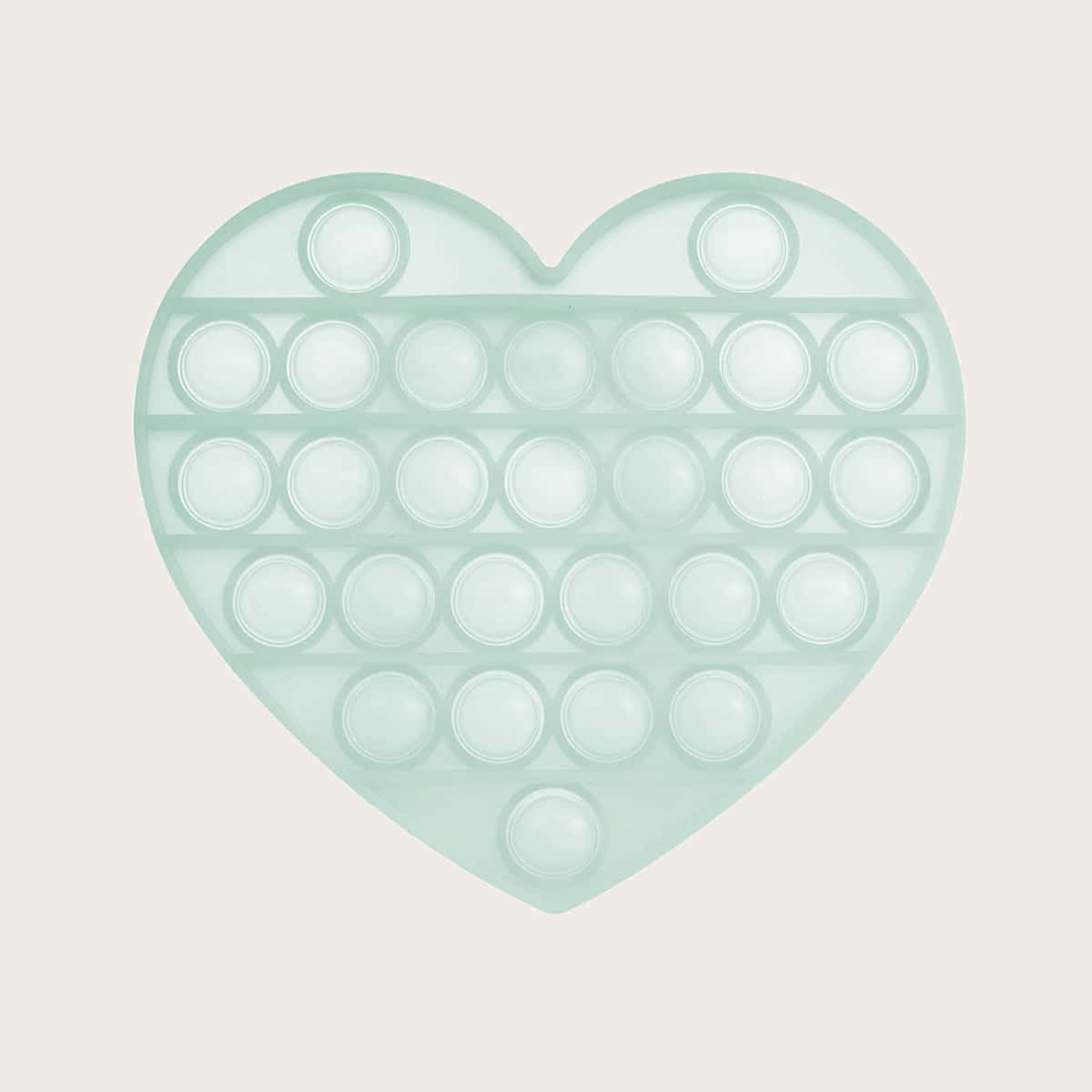 

1pc Luminous Heart Stress Relief Toy, Mint green