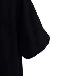 Manfinity 男士素色紐扣襯衫 - 黑色 - 查看 3