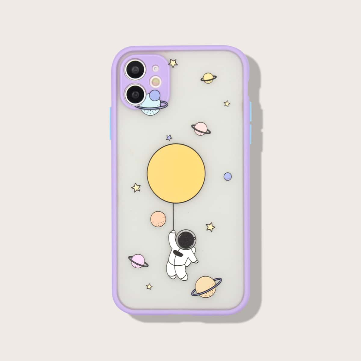 

Cartoon Astronaut Phone Case, Purple