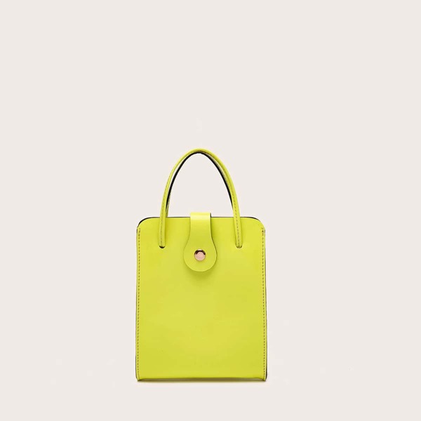 

Minimalist Satchel Bag, Yellow