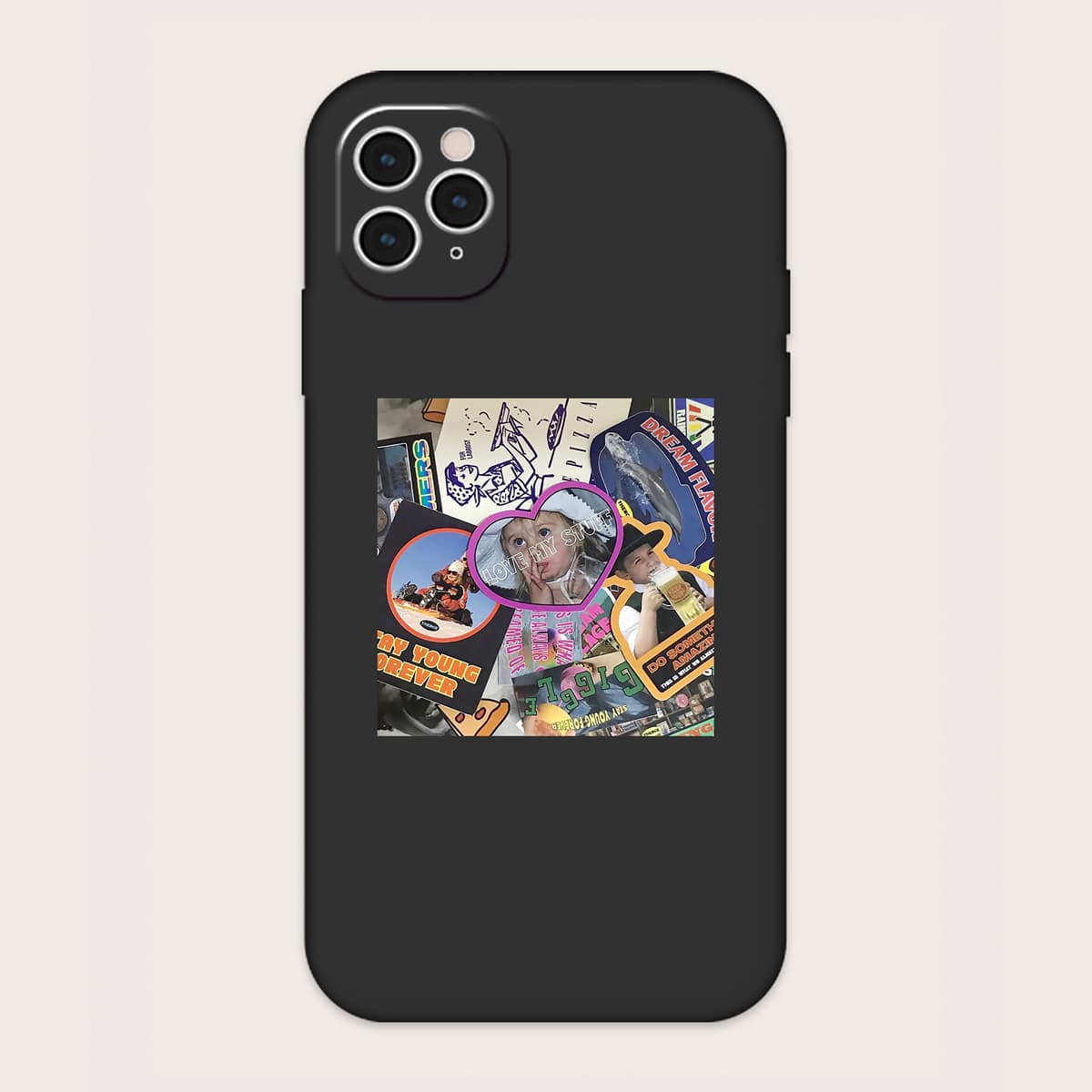 

Figure Graphic Phone Case, Black