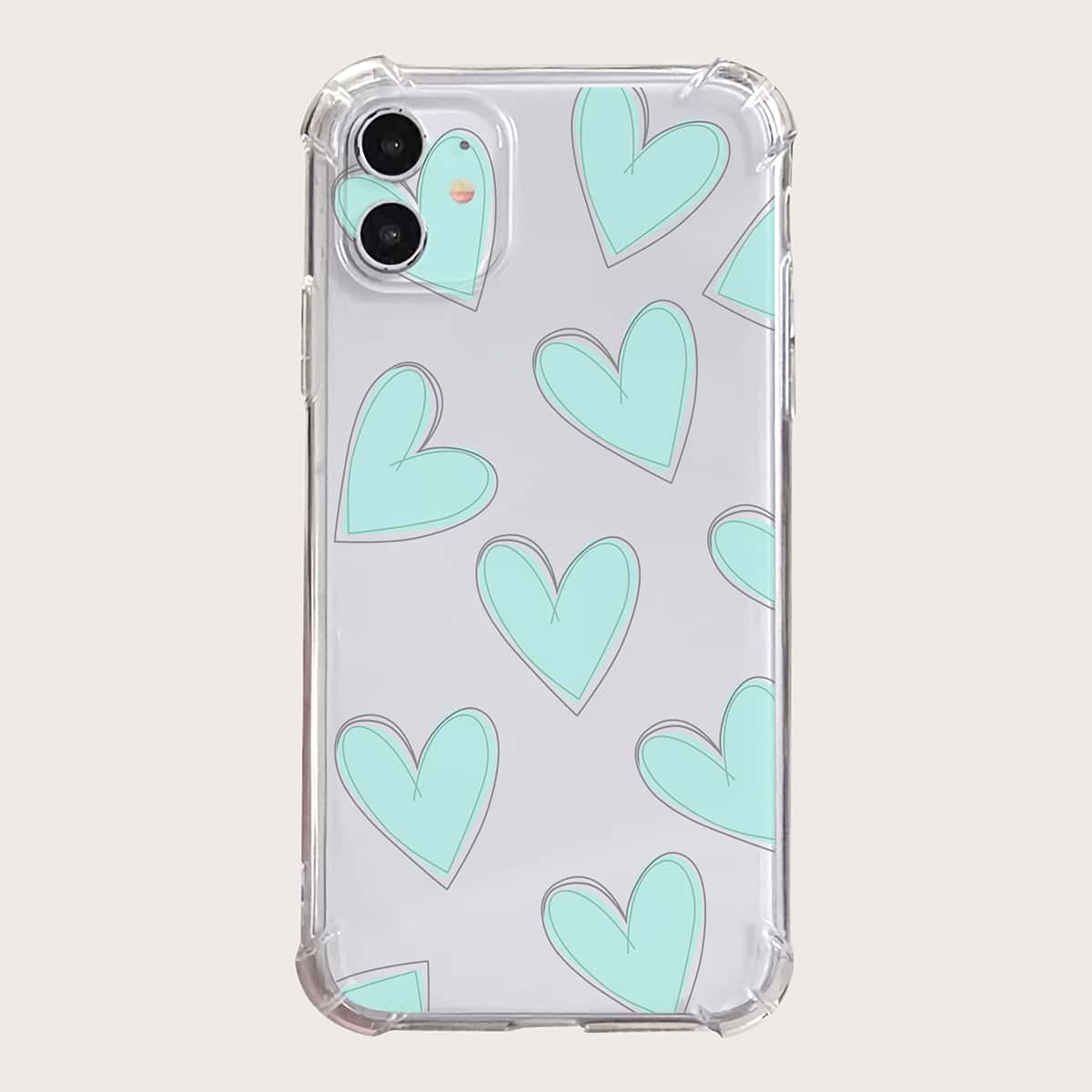 

Heart Phone Case, Clear