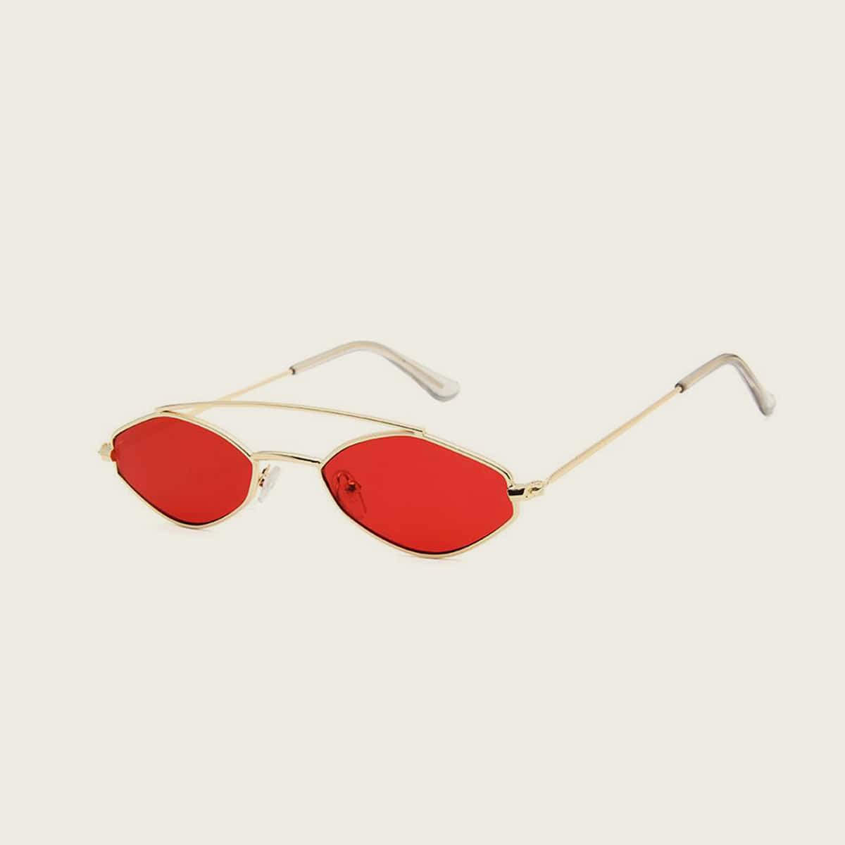 

Metal Geometric Frame Sunglasses