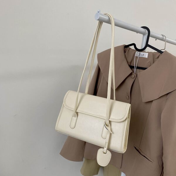 

Minimalist Shoulder Bag, Beige