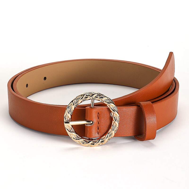

Ring Buckle Belt, Camel
