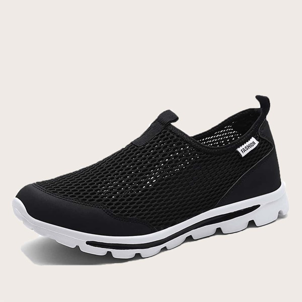 

Men Slip On Breathable Sneakers, Black