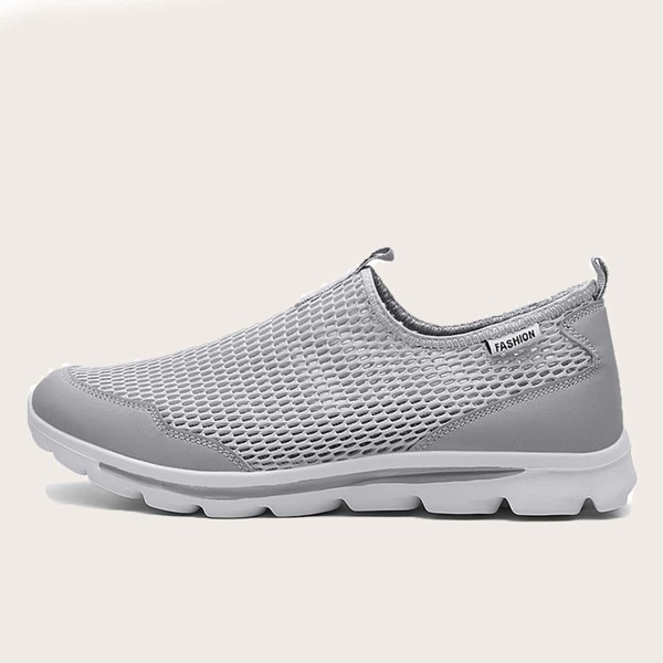 

Men Slip On Breathable Sneakers, Grey