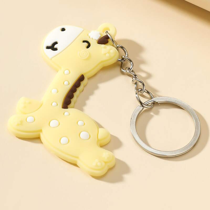 

Cartoon Giraffe Keychain, Multicolor