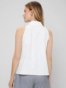 SHEIN 直筒款無袖襯衫