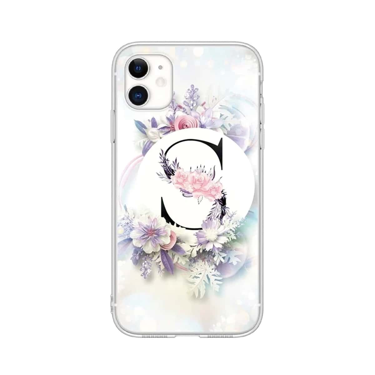 

Floral & Letter Phone Case, Multicolor