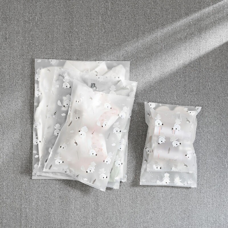 

5pcs Cartoon Storage Bag, White