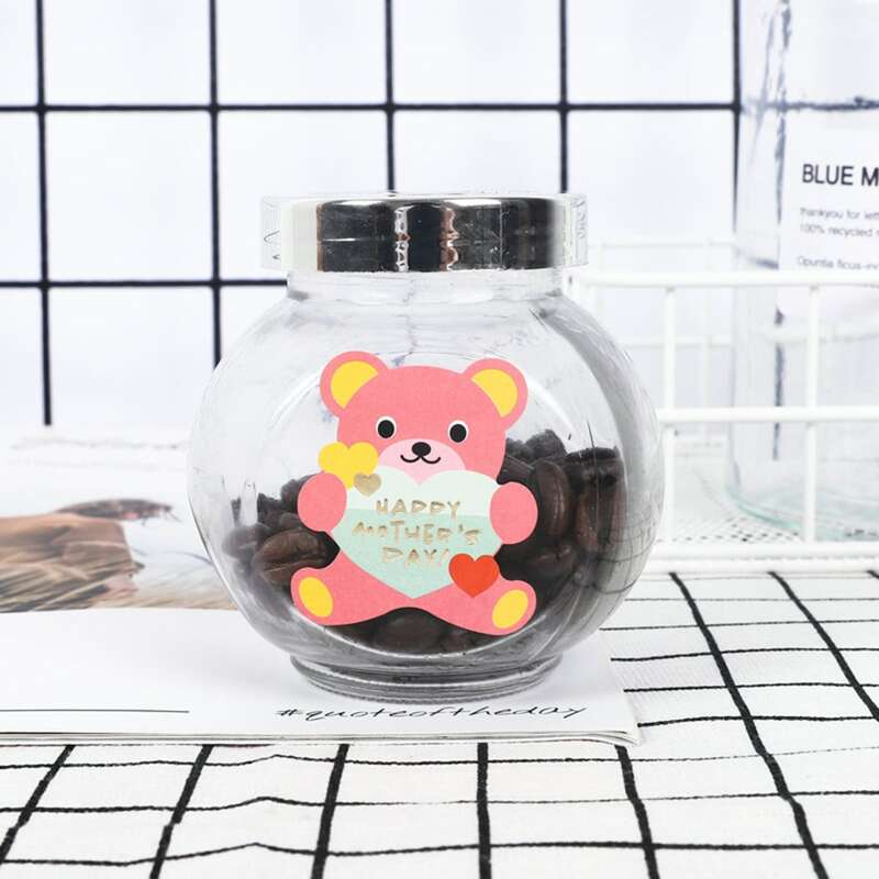 

10sheets Cartoon Bear Sticker, Multicolor
