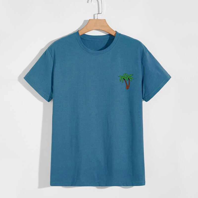 

Guys Coconut Tree Graphic Tee, Blue