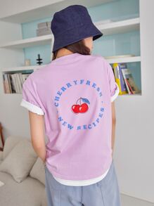 DAZY Áo thun Hoạt hình Giải trí - Màu Lilac Tím - Xem 1