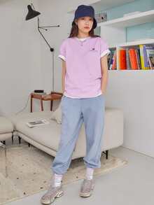 DAZY Áo thun Hoạt hình Giải trí - Màu Lilac Tím - Xem 6