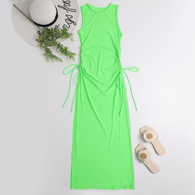 

Sheer Mesh Cover Up, Lime green