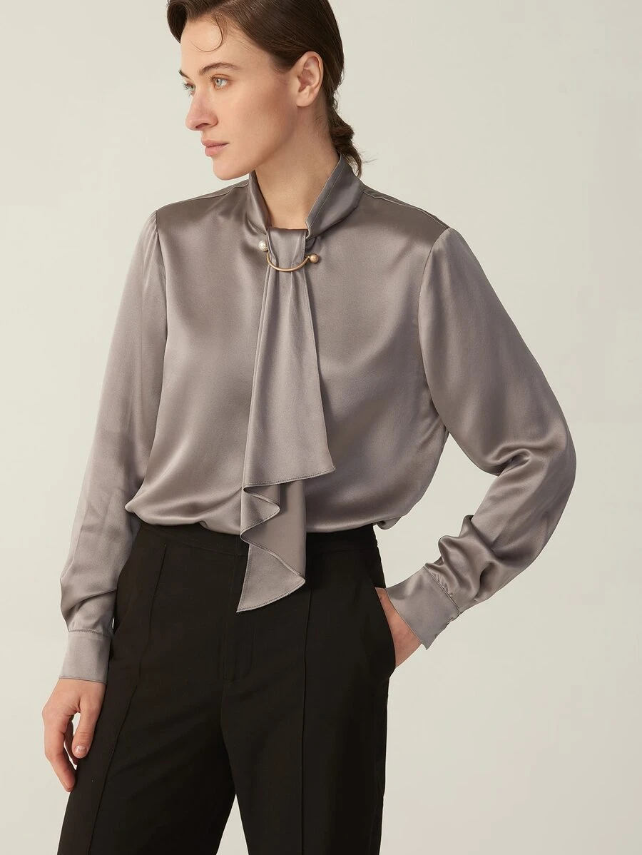 MOTF PREMIUM 100% MULBERRY SILK GRADE 6A 19MM TOP - Bronze - View 1