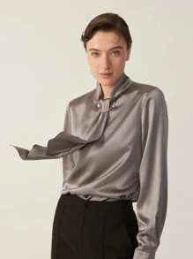 MOTF PREMIUM 100% MULBERRY SILK GRADE 6A 19MM TOP - Bronze - View 5