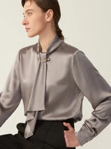 MOTF PREMIUM 100% MULBERRY SILK GRADE 6A 19MM TOP - Bronze - View 10