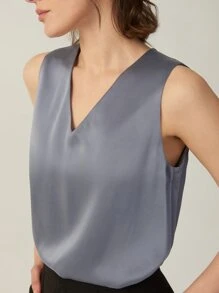 MOTF PREMIUM 100% SILK GRADE 6A 22MM TOP - Dusty Blue - View 8