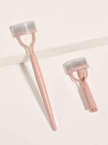 1pc Stainless Steel Eyelash Comb - Coral Pink - View 1