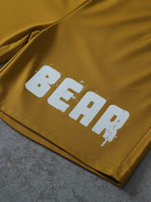 Manfinity EMRG Men Cartoon Graphic Tee With Athletic Shorts - White - View 6