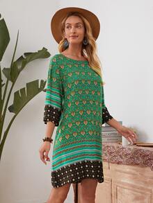 EMERY ROSE Đầm Bộ lạc Boho - Nhiều màu - Xem 3