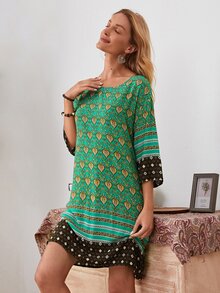 EMERY ROSE Đầm Bộ lạc Boho - Nhiều màu - Xem 6