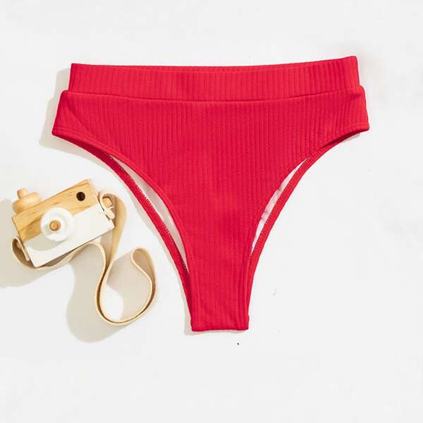 

Rib Bikini Panty, Red