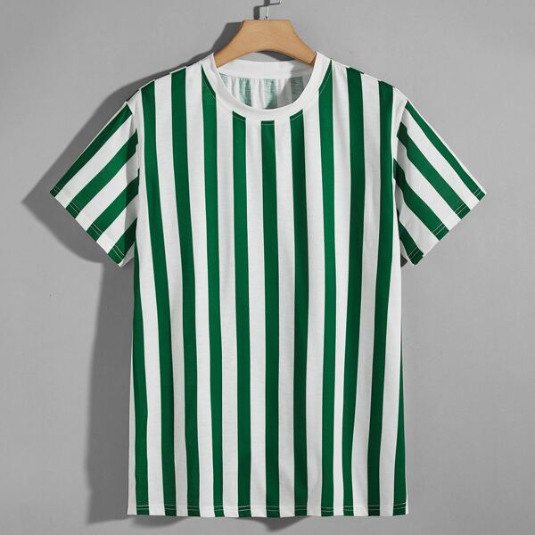 

Men Striped Short Sleeve Tee, Multicolor