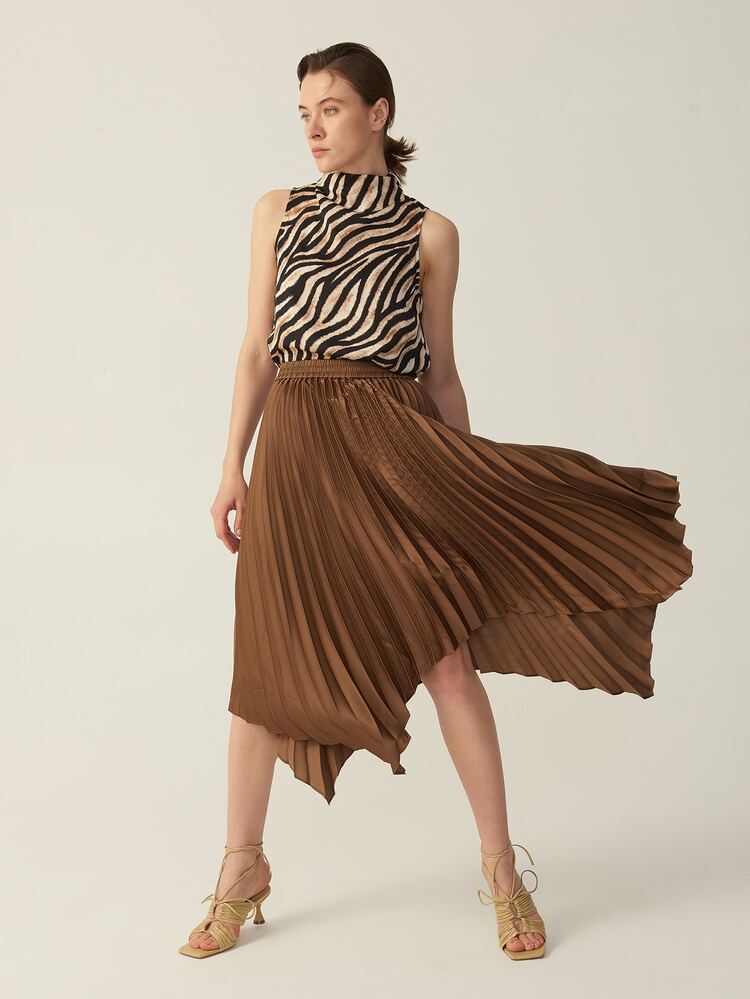 MOTF PREMIUM 19MM Grado 6A sedoso top de rayas de cebra - Multicolor - Añade 4