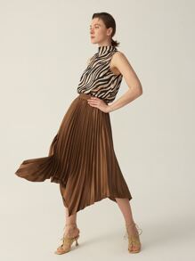 MOTF PREMIUM SILK GRADE 6A 19MM ZEBRA STRIPE TOP - Multicolor - View 5